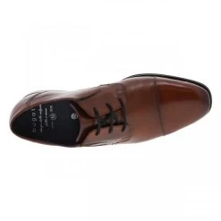 Derbies Bugatti En Cuir Patiné Marron Cognac à Talon Décroché Bas -Passons à la mode masculine ! 117380 20171ch derbies bugatti en cuir patine marron cognac a talon decroche bas 05 600x600