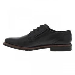 Derbies Bugatti En Cuir Noir à Talon Décroché Bas, Lacet Tressé -Passons à la mode masculine ! 117437 20153ch derbies bugatti en cuir noir a talon decroche bas lacet tresse 03 600x600