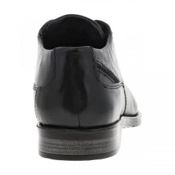 Derbies Bugatti En Cuir Noir à Talon Décroché Bas, Lacet Enduis -Passons à la mode masculine ! 117797 20165ch derbies bugatti en cuir noir a talon decroche bas lacet enduis 04 600x600