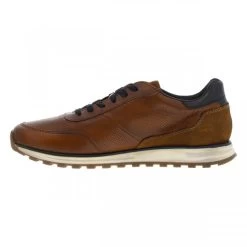 Sneakers Bugatti En Cuir Marron Cognac à Semelle Running -Passons à la mode masculine ! 117798 20177ch sneakers bugatti en cuir marron cognac a semelle running 03 600x600