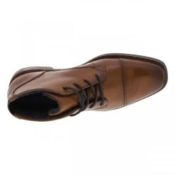 Bottines Bugatti Cognac à Talon Décroché Bas Et Bout Rapporté -Passons à la mode masculine ! 117981 20155ch bottines bugatti cognac a talon decroche bas et bout rapporte 05 600x600