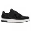 Calvin Klein Jeans Sneakers Tennis Calvin Klein En Cuir Noir à Semelle Blanche Semi-compensée Et Lacets Plats -Passons à la mode masculine ! 117985 20197ch sneakers tennis calvin klein en cuir noir a semelle blanche semi compensee et lacets plats 01 600x600