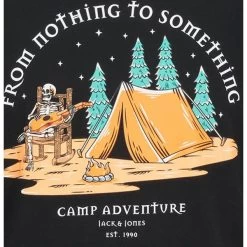 T-shirt Jack & Jones Avec Manches Courtes Et Col Rond Noir -Passons à la mode masculine ! 118038 153599vt t shirt jack et jones avec manches courtes et col rond noir 03 600x600