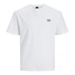 T-shirt Jack & Jones Avec Manches Courtes Et Col Rond Blanc