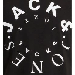 T-shirt Jack & Jones Avec Manches Courtes Et Col Rond Noir -Passons à la mode masculine ! 118071 153670vt t shirt jack et jones avec manches courtes et col rond noir 03 600x600
