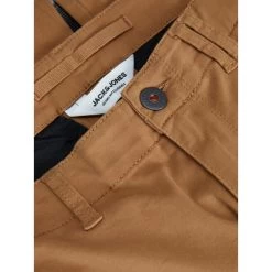 Pantalon Jack & Jones Paul Flake Coton Mélangé Camel -Passons à la mode masculine ! 118161 153560vt pantalon jack et jones paul flake coton melange camel 07 600x600