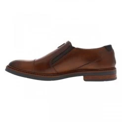 Mocassins Bugatti Marron Cognac à Soufflet élastiqué -Passons à la mode masculine ! 118289 20162ch mocassins bugatti marron cognac a soufflet elastique 03 600x600