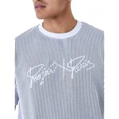 T-shirt Col Rond Project X Avec Manches Courtes Gris Rayé -Passons à la mode masculine ! 118368 157407vt t shirt col rond project x avec manches courtes gris raye 03 600x600