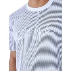 T-shirt Col Rond Project X Avec Manches Courtes Gris Rayé -Passons à la mode masculine ! 118368 157407vt t shirt col rond project x avec manches courtes gris raye 04 600x600