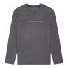 Tee-shirt Manches Longues à Col Rond Teddy Smith Anthracite Chiné