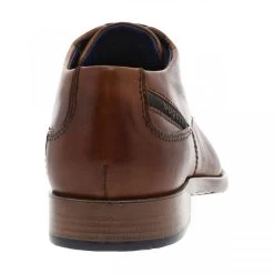 Derbies Bugatti En Cuir Marron Clair à Talon Décroché Bas -Passons à la mode masculine ! 118832 20166ch derbies bugatti en cuir marron clair a talon decroche bas 04 600x600