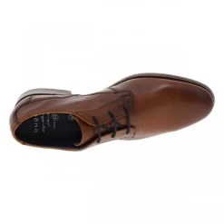 Derbies Bugatti En Cuir Marron Clair à Talon Décroché Bas -Passons à la mode masculine ! 118832 20166ch derbies bugatti en cuir marron clair a talon decroche bas 05 600x600