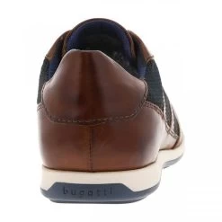 Sneakers Bugatti En Mesh Bleu Marine Et Cuir Marron -Passons à la mode masculine ! 118952 20164ch sneakers bugatti en mesh bleu marine et cuir marron 04 600x600