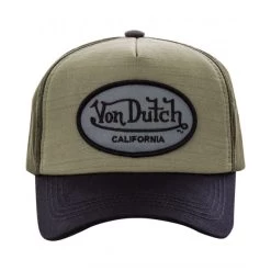 Casquette Von Dutch En Coton Kaki Bicolore