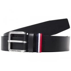JACK&JONES Premium Ceinture Premium Cuir De Vache Bleu Marine