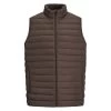 JACK&JONES Premium Doudoune Sans Manches Premium Avec Sans Manches Et Col Montant Marron Matelassée -Passons à la mode masculine ! 119046 156301vt doudoune sans manches premium avec sans manches et col montant marron matelassee 01 600x600