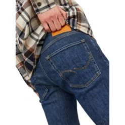 JACK&JONES Premium Jean Premium Clark En Coton Indigo Délavé -Passons à la mode masculine ! 119047 156306vt jean premium clark en coton indigo delave 05 600x600