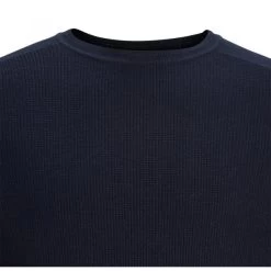 JACK&JONES Premium Pull Col Ras Du Cou Premium En Coton Et Lin Mélangé Avec Manches Longues Bleu Marine En Maille Cueillie -Passons à la mode masculine ! 119058 156325vt pull col ras du cou premium en coton et lin melange avec manches longues bleu marine en maille cueillie 03 600x600