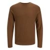 JACK&JONES Premium Pull Col Ras Du Cou Premium En Coton Et Lin Mélangé Avec Manches Longues Camel En Maille Cueillie -Passons à la mode masculine ! 119060 156327vt pull col ras du cou premium en coton et lin melange avec manches longues camel en maille cueillie 01 600x600