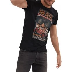 T-shirt Col Rond Von Dutch En Coton Avec Manches Courtes Noir