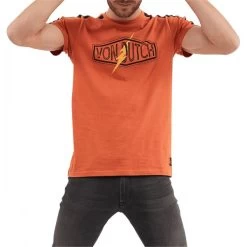 T-shirt Col Rond Von Dutch En Coton Avec Manches Courtes Orange