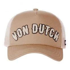 Casquette Von Dutch Beige Bi-matière