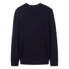 Pull Col Rond Tom Tailor En Coton Avec Manches Longues Bleu Marine Point De Riz