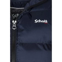 Doudoune Sans Manches Schott Avec Sans Manches Et Col à Capuche Marine -Passons à la mode masculine ! 119852 156510vt doudoune sans manches schott avec sans manches et col a capuche marine 03 600x600