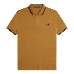 Polo Fred Perry En Maille Piquée Beige
