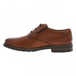 Derbies Bugatti En Cuir Cognac Et à Lacets Ronds -Passons à la mode masculine ! 121347 20175ch derbies bugatti en cuir cognac et a lacets ronds 03 600x600