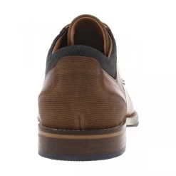 Derbies Bullboxer(H) En Cuir Marron à Talon Décroché Bas Et à Lacets Ronds Bleus -Passons à la mode masculine ! 121432 20329ch derbies bullboxerh en cuir marron a talon decroche bas et a lacets ronds bleus 04 600x600