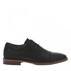 Derbies Bullboxer(H) En Cuir Noires à Talon Décroché Bas Et à Lacets Ronds Bleus