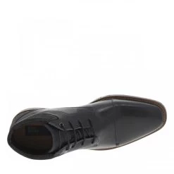 Bottines Bullboxer(H) En Cuir Bleues à Talon Décroché Bas Marron Et à Lacets -Passons à la mode masculine ! 121438 20335ch bottines bullboxerh en cuir bleues a talon decroche bas marron et a lacets 05 600x600