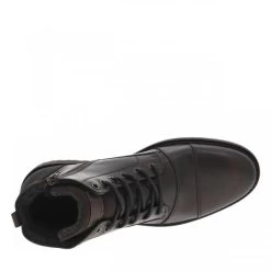 Bottines Bullboxer(H) En Cuir Café à Talon Décroché Bas Marron Et à Lacets -Passons à la mode masculine ! 121439 20336ch bottines bullboxerh en cuir cafe a talon decroche bas marron et a lacets 05 600x600