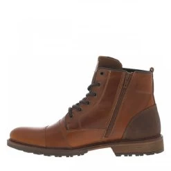 Bottines Bullboxer(H) En Cuir Cognac à Talon Décroché Bas Marron Et à Lacets -Passons à la mode masculine ! 121440 20337ch bottines bullboxerh en cuir cognac a talon decroche bas marron et a lacets 03 600x600