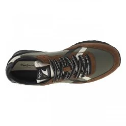 Baskets Running Pepe Jeans Brunes Avec Semelle Plate Et Logo De La Marque Printé -Passons à la mode masculine ! 121968 21015ch 21015ch 05 600x600