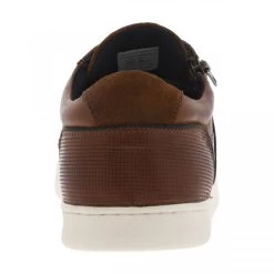 REDSKINS Sneakers Readskins En Cuir Cognac à Semelle Plate Talon Plat Avec Zip Latéral -Passons à la mode masculine ! 122002 21052ch sneakers readskins en cuir cognac a semelle plate talon plat avec zip lateral 04 600x600