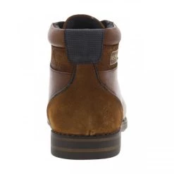 Bottines Redskins En Cuir Cognac à Talon Plat Avec Des Lacets Ronds Marron -Passons à la mode masculine ! 122008 21060ch bottines redskins en cuir cognac a talon plat avec des lacets ronds marron 04 600x600