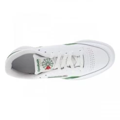Reebok Baskets Tennis En Cuir Blanc à Lacets Plats Et à Semelle Plate Grainée -Passons à la mode masculine ! 122021 21074ch 21074ch 05 600x600