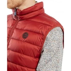 Doudoune Sans Manches Mise Au Green Avec Col Montant Rouille -Passons à la mode masculine ! 122532 158317vt doudoune sans manches mise au green avec col montant rouille 04 600x600