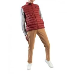 Doudoune Sans Manches Mise Au Green Avec Col Montant Rouille -Passons à la mode masculine ! 122532 158317vt doudoune sans manches mise au green avec col montant rouille 05 600x600