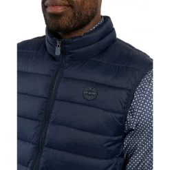 Doudoune Sans Manches Mise Au Green Avec Col Montant Bleu Marine -Passons à la mode masculine ! 122535 158314vt doudoune sans manches mise au green avec col montant bleu marine 03 600x600