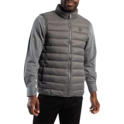 Doudoune Sans Manches Mise Au Green Avec Col Montant Anthracite