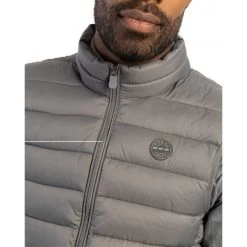 Doudoune Sans Manches Mise Au Green Avec Col Montant Anthracite -Passons à la mode masculine ! 122536 158313vt doudoune sans manches mise au green avec col montant anthracite 03 600x600