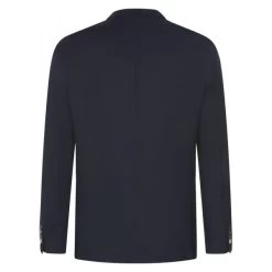Blazer Avec Manches Longues Et Col Cubain Hafnium Marine -Passons à la mode masculine ! 130511vtpe22 02 600x600