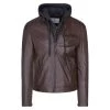 Blouson à Capuche Amovible Serge Pariente En Cuir Marron -Passons à la mode masculine ! 131189vtpe22 01 600x600