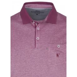 Polo En Maille Piquée Bande Originale Droite Rose Avec Manches Courtes Et Col Boutonné -Passons à la mode masculine ! 132548vtpe22 03 600x600