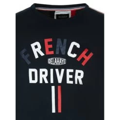 T-shirt Col Rond Delahaye En Coton Bleu Marine Avec Manches Courtes -Passons à la mode masculine ! 133657vtpe22 03 600x600