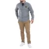 Chemise à Col Boutonné Ruckfield En Coton Gris Chiné Avec Logo Noir Et Jaune Brodé -Passons à la mode masculine ! 135761vtah22 01 2 600x600