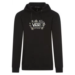 Sweat à Capuche Vans En Coton Avec Manches Longues Noir